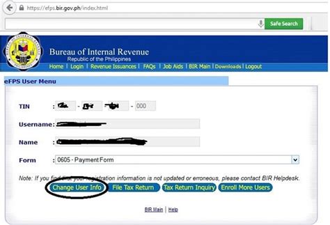 How to Register with the BIR eFPS (eFiling and .